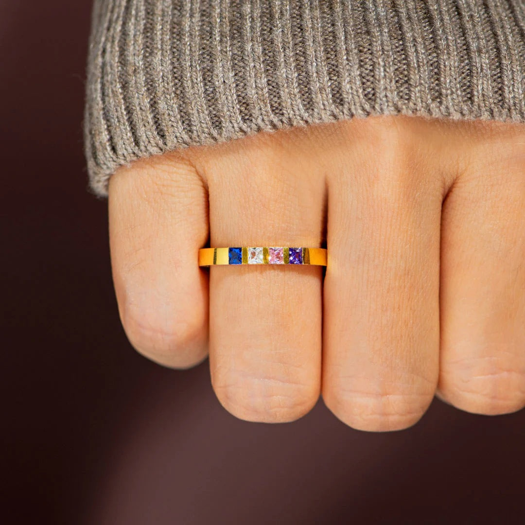 Rainbow Gem Ring
