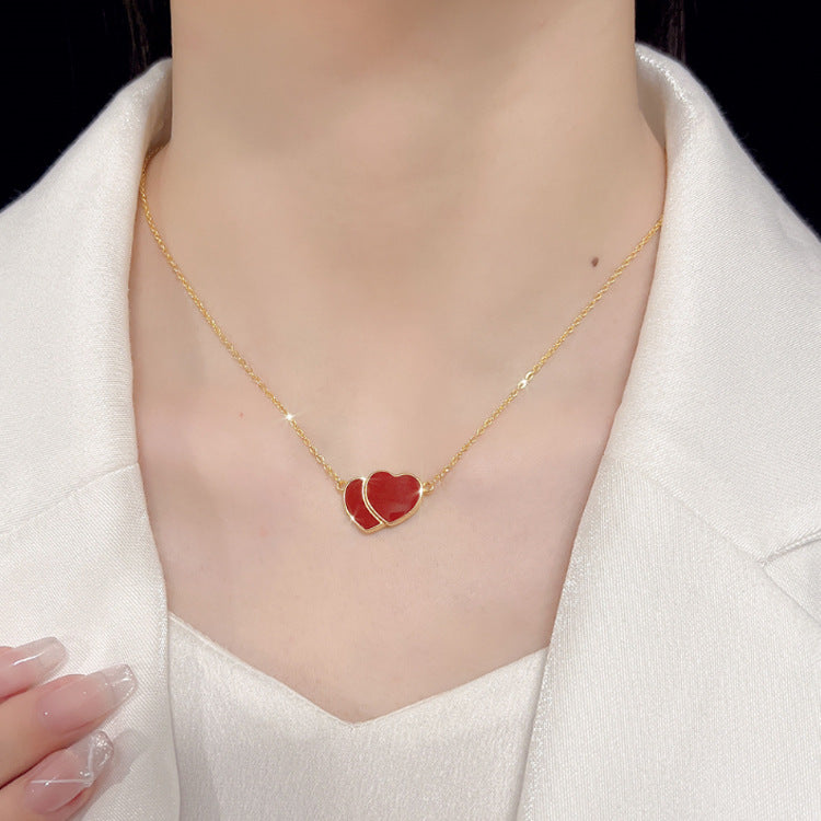 🎁CHRISTMAS PRE SALE 🔥- Magnetic Double Heart Necklace💞