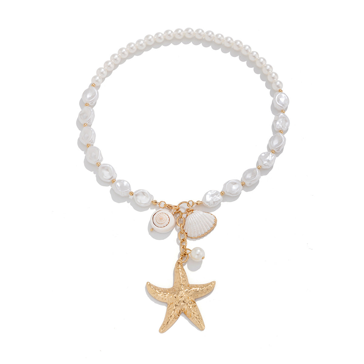 Vintage Pearl With Oversize Starfish Necklace