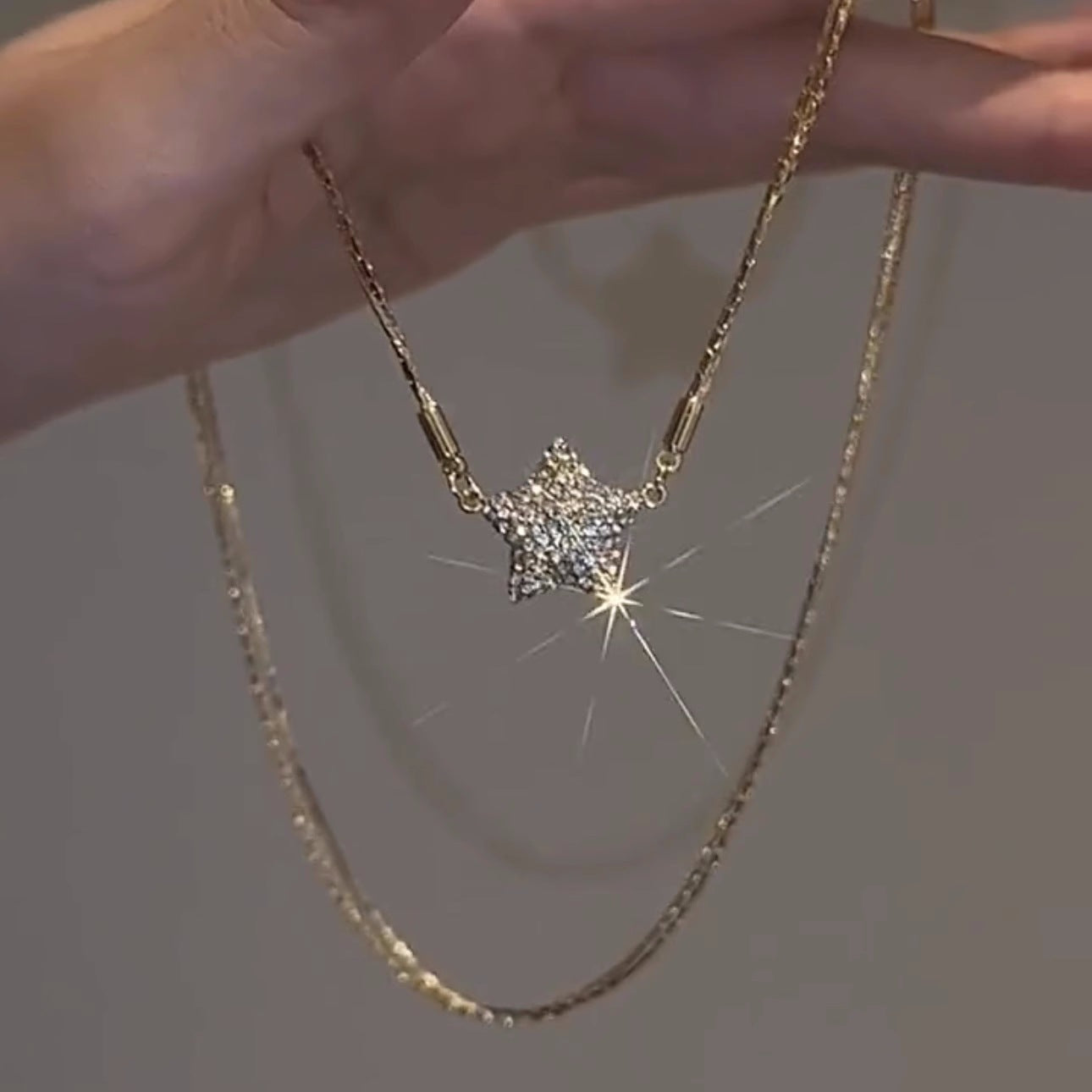 Magnetic Star Patchwork Necklace