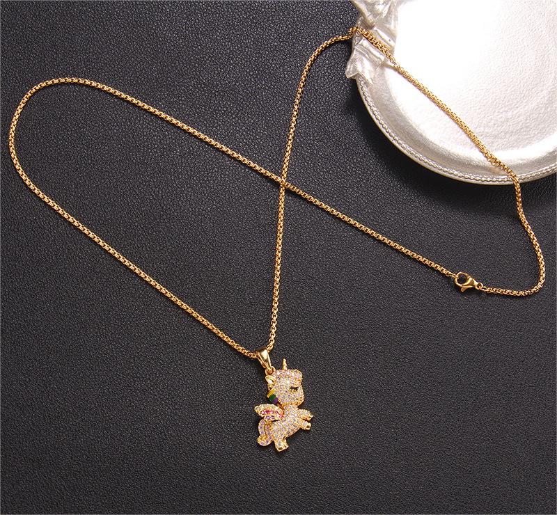 Rainbow Unicorn Necklaceš