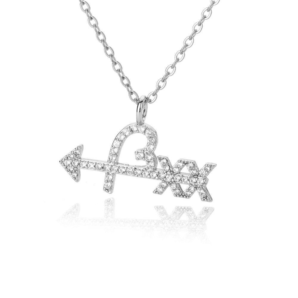 🎁CHRISTMAS PRE SALE 80% OFF🎄 Diamond Arrow and Heart Necklace💘