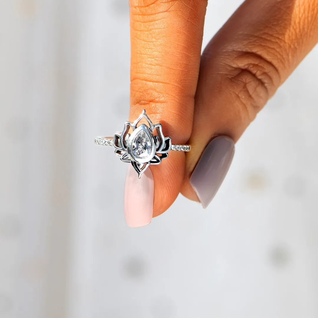 FUCK MY TRAUMA LOTUS RING