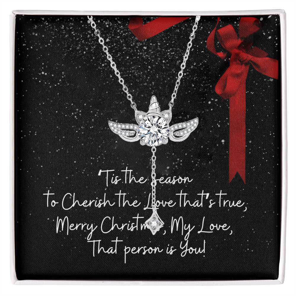 BLACK FRIDAY SALE 60% OFF✨RED RIBBON |Fantasy wing unicorn necklace