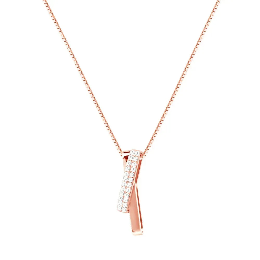 FOR UNBIOLOGICAL DAUGHTER - WE ARE FOREVER LINKED TOGETHER INTERLOCKING NECKLACE