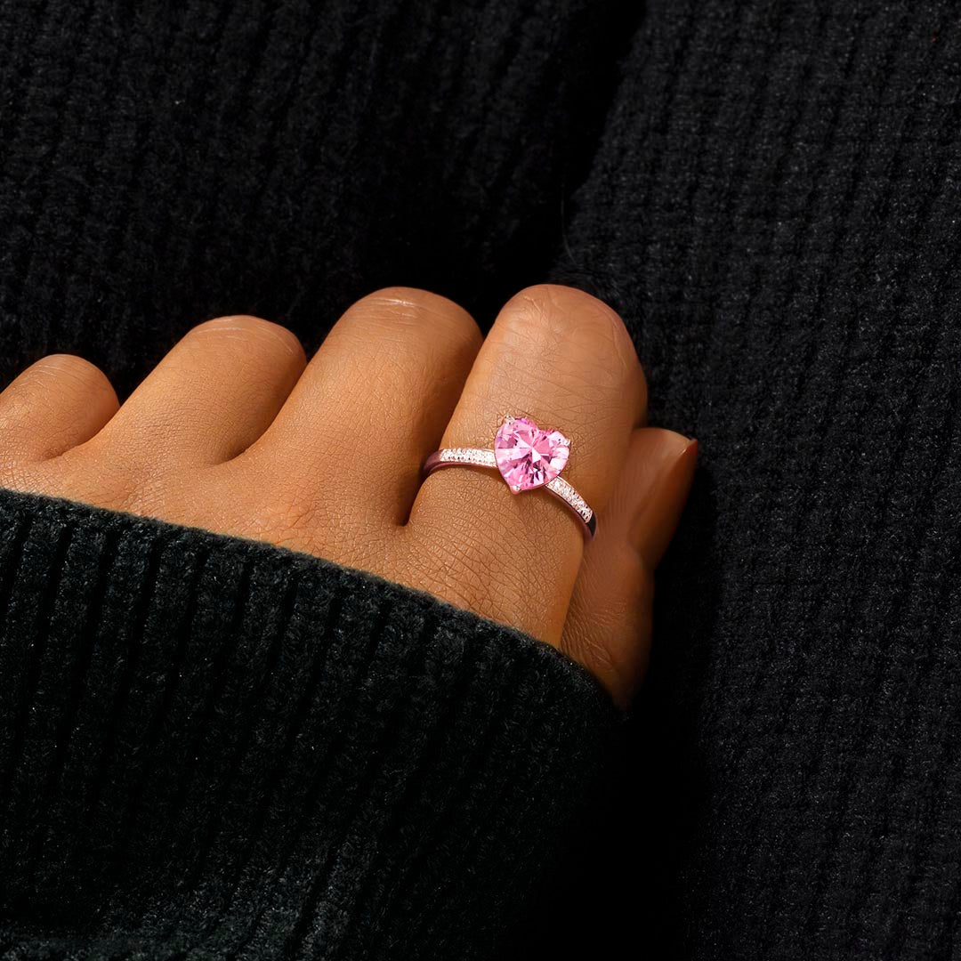 Go With All Your Heart Solitaire Ring