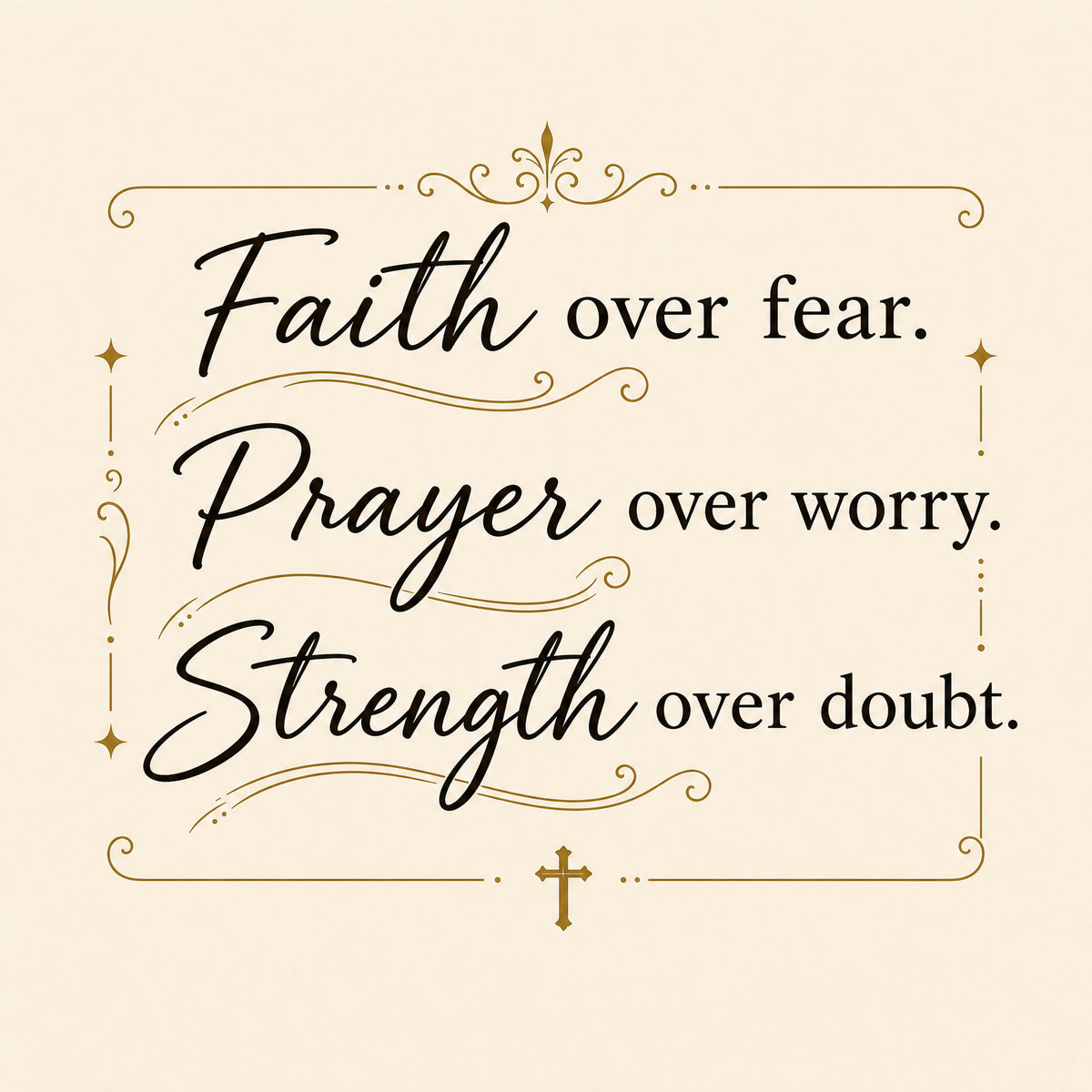 Strength & Faith Natural Stone Bracelet