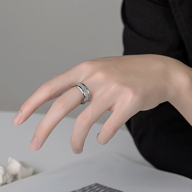 For Gentlemen-- leaf texture ring