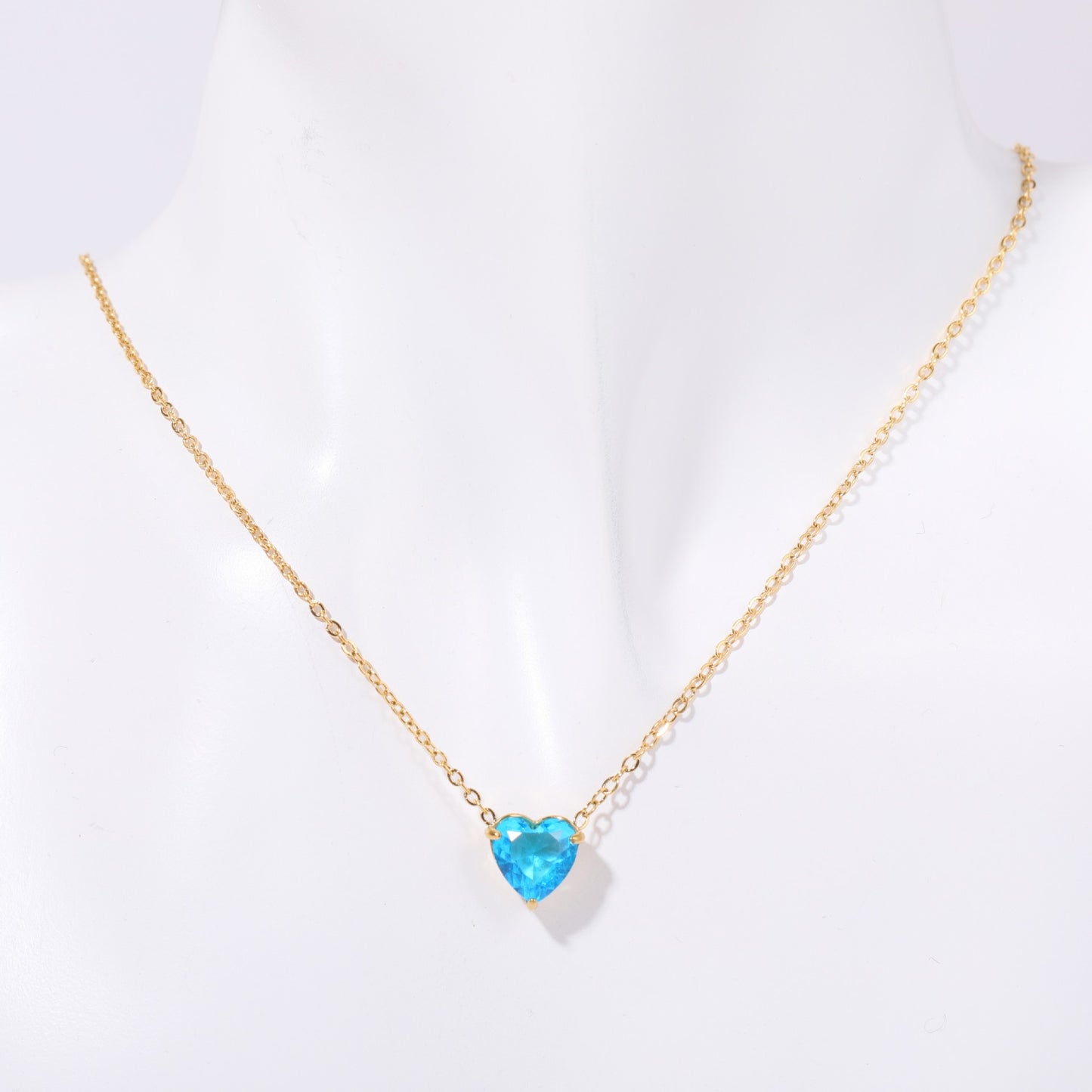 Twelve - Month Birthstone Heart Pendant Necklace: A Love - Infused Treasure