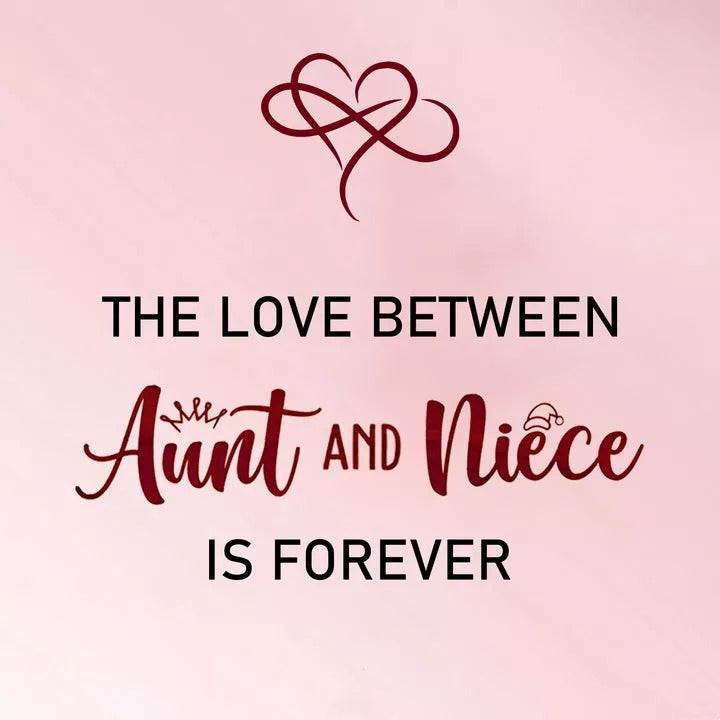The Love Between Aunt & Niece Is Forever Heart Bracelet