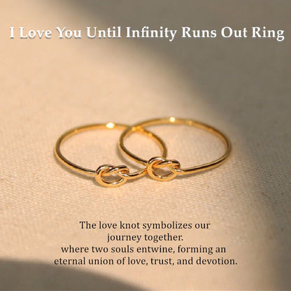 For Love - I Love You Until Infinity Runs Out Ring