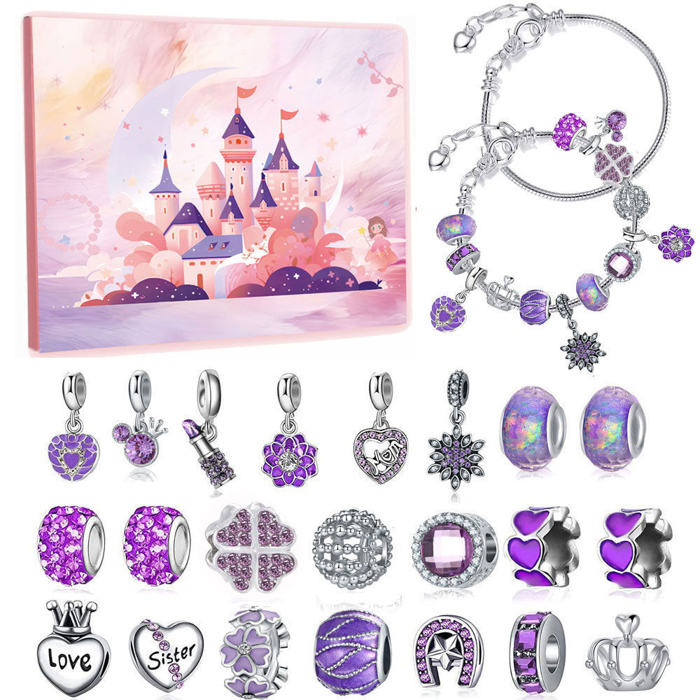 24Pcs DIY Jewelry Advent Calendar Christmas Gifts Charm