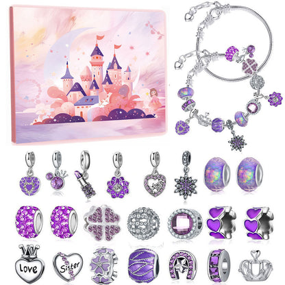 24Pcs DIY Jewelry Advent Calendar Christmas Gifts Charm
