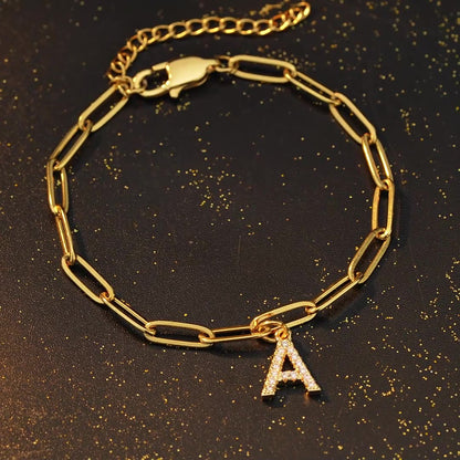🌺Mother's Day Pre-sale🎁Minimalist Personalized Diamond Letter Bracelet