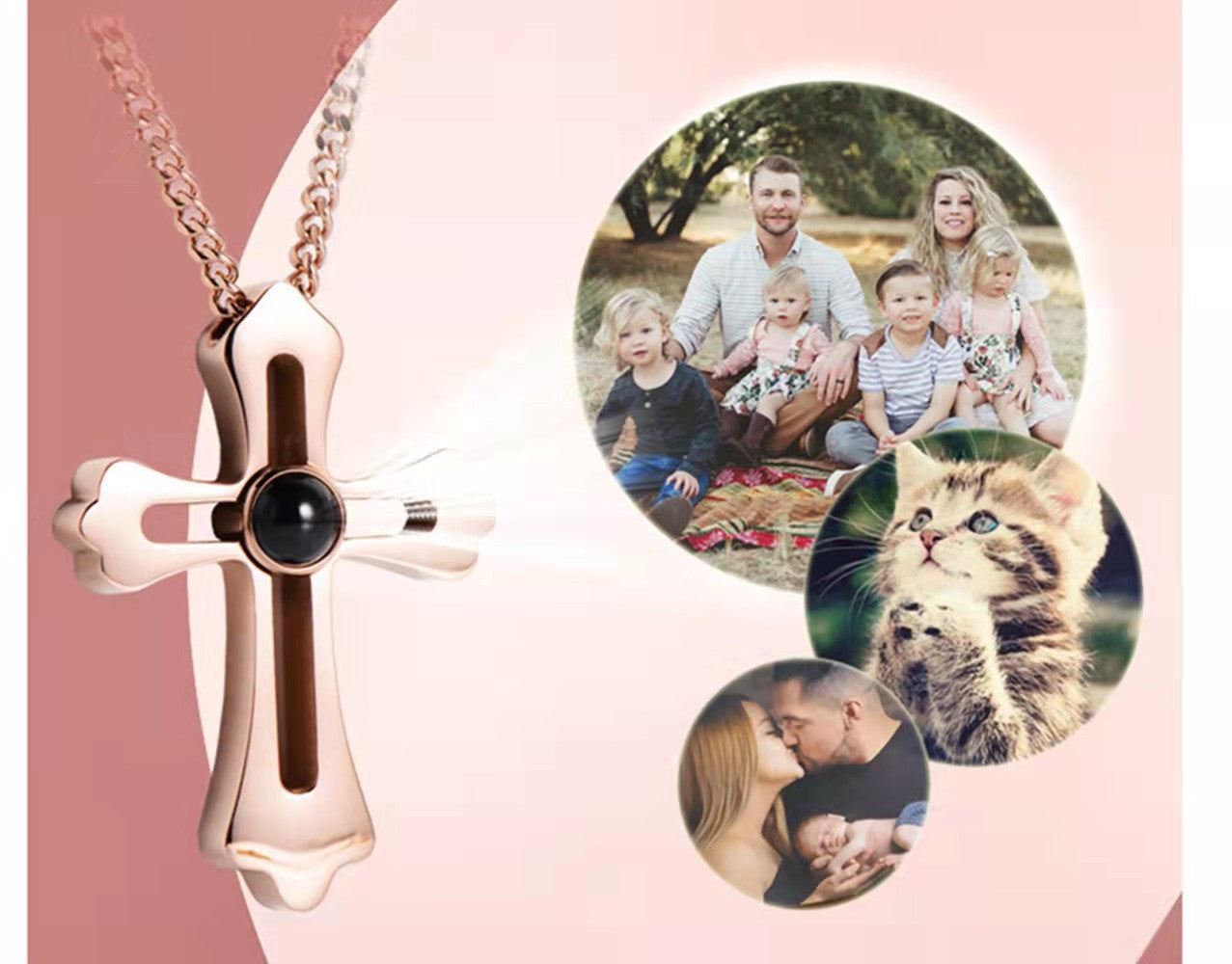 Personalized Projection Holy Bible Necklace