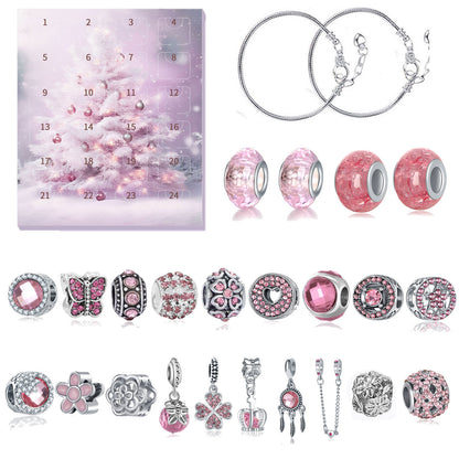 24Pcs DIY Jewelry Advent Calendar Christmas Gifts Charm