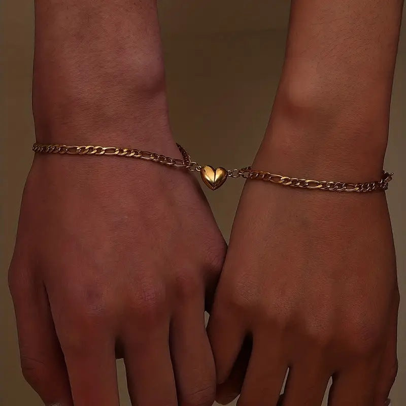 Luminous Heart Link Bracelet