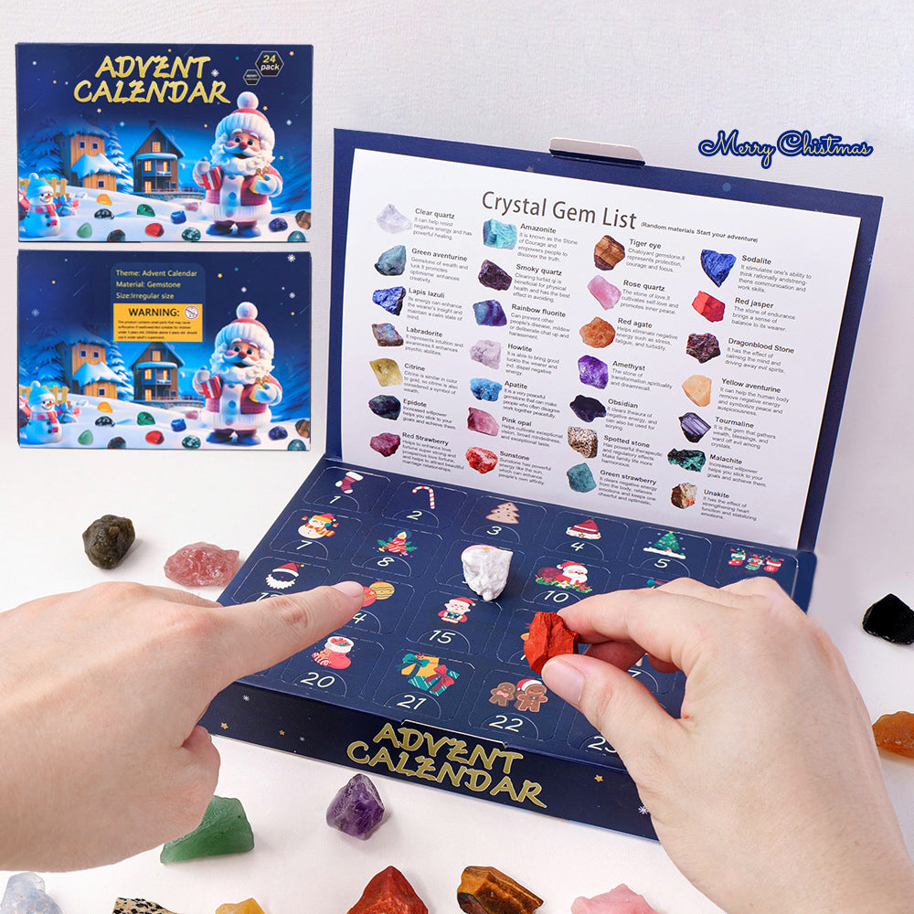 24 Pcs Christmas Advent Calendar Gift Box