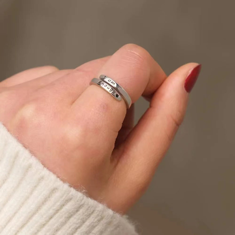 I am Enough Ring