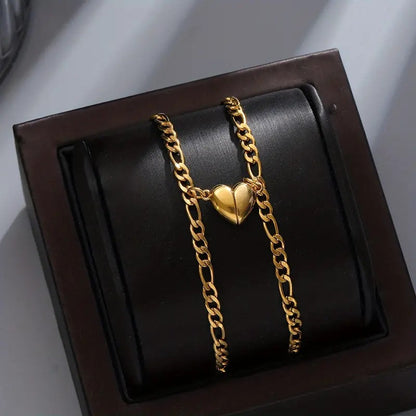 Luminous Heart Link Bracelet