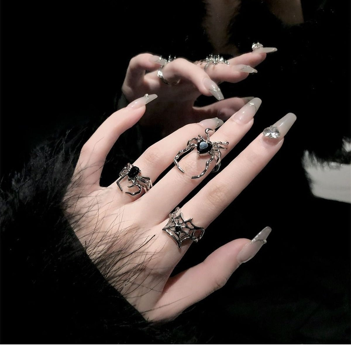 Black Widow Embrace Ring
