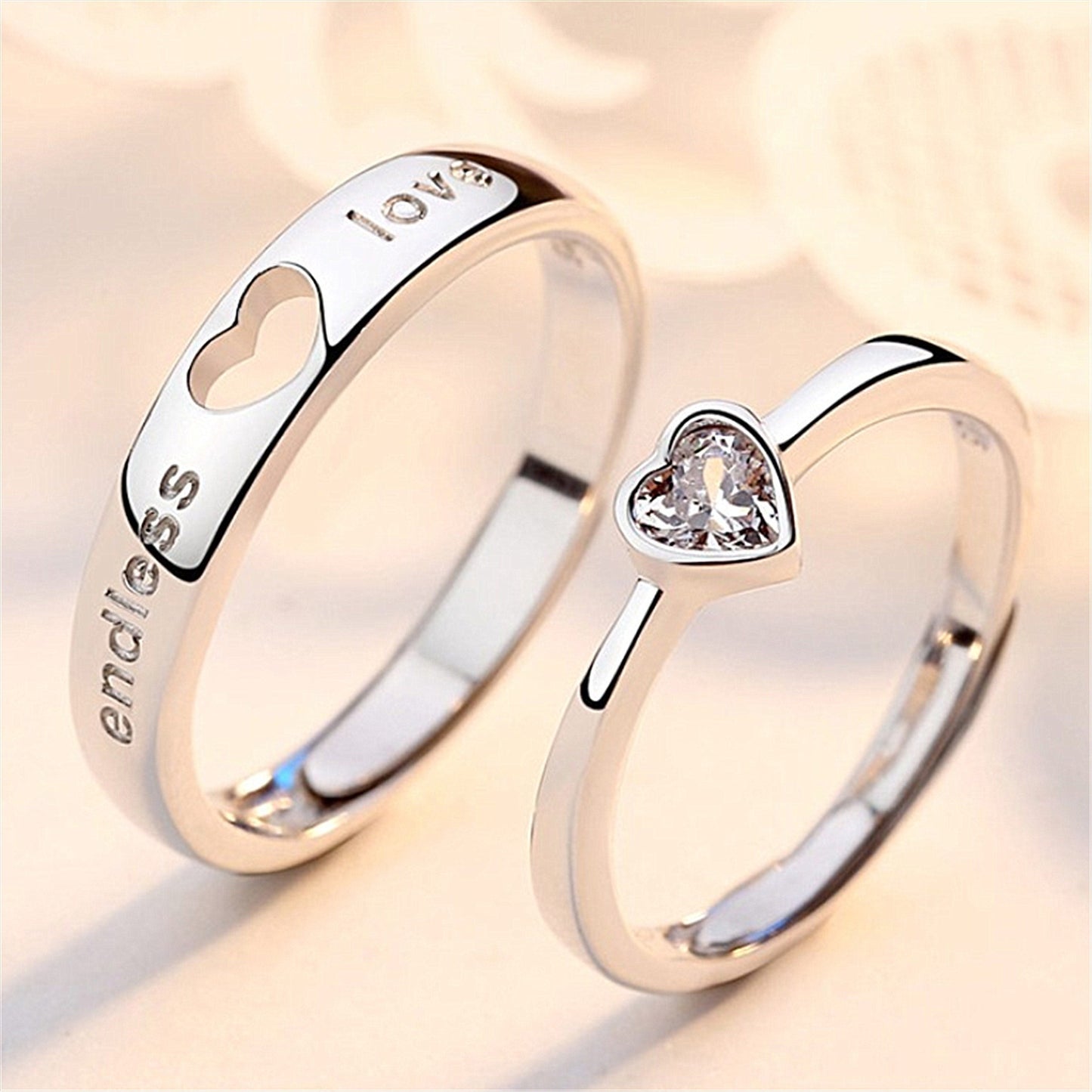 Endless Heart Love Ring Set