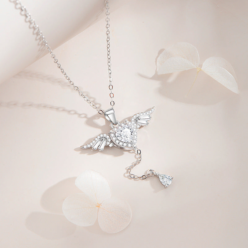 You Are My Angle-Cupid’s Heart Sterling Silver Necklace