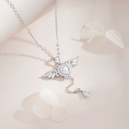 You Are My Angle-Cupid’s Heart Sterling Silver Necklace