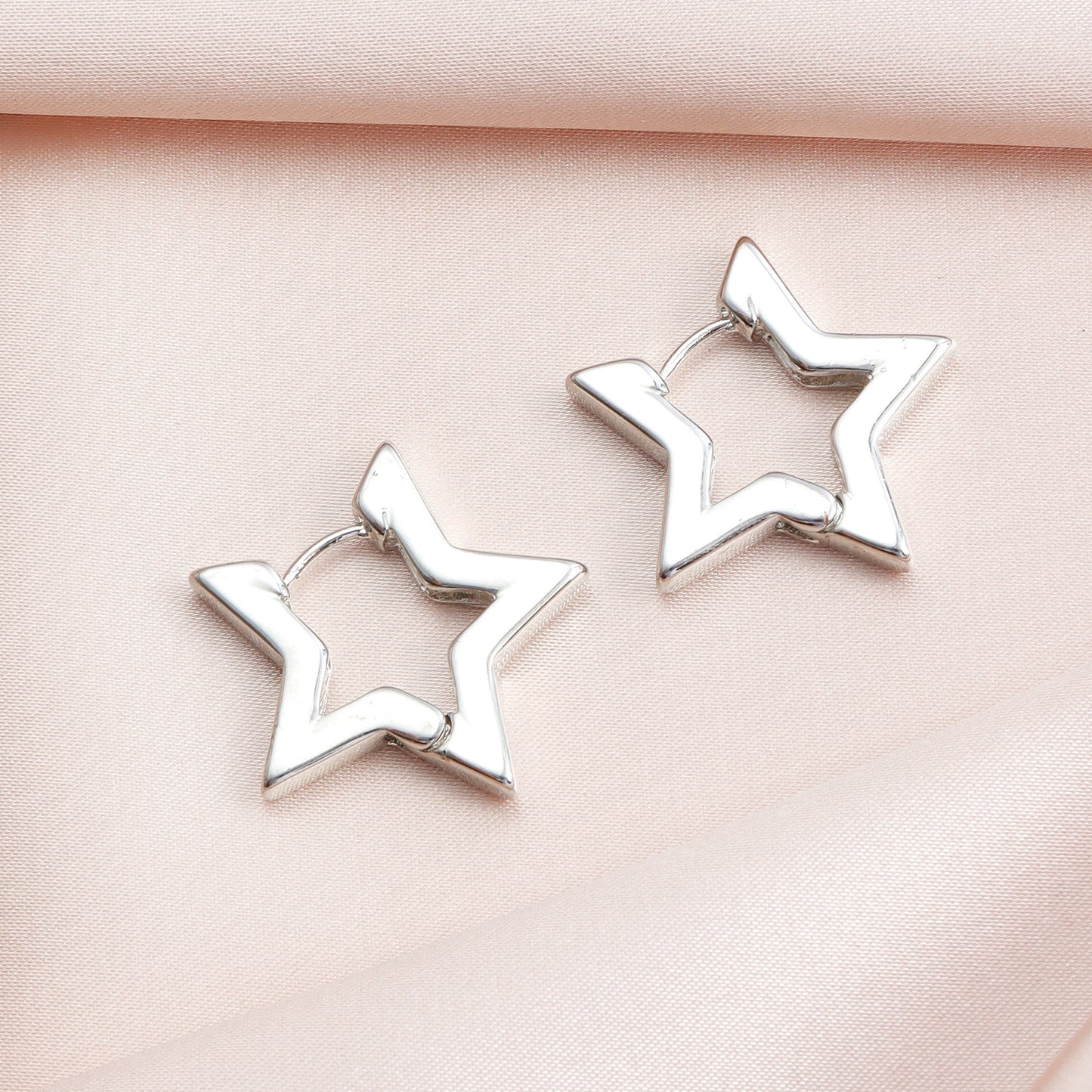 Star Huggie Earrings