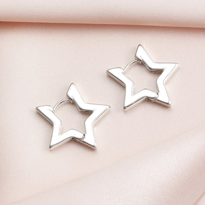 Star Huggie Earrings