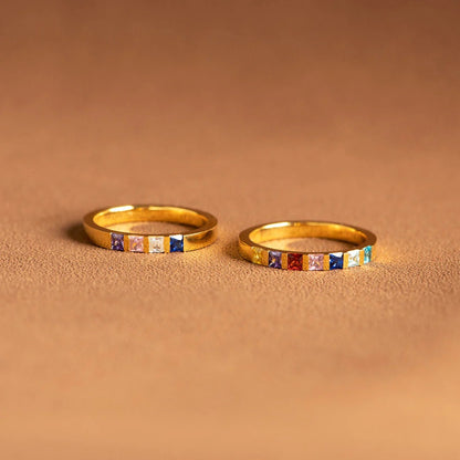 Rainbow Gem Ring
