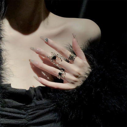 Black Widow Embrace Ring