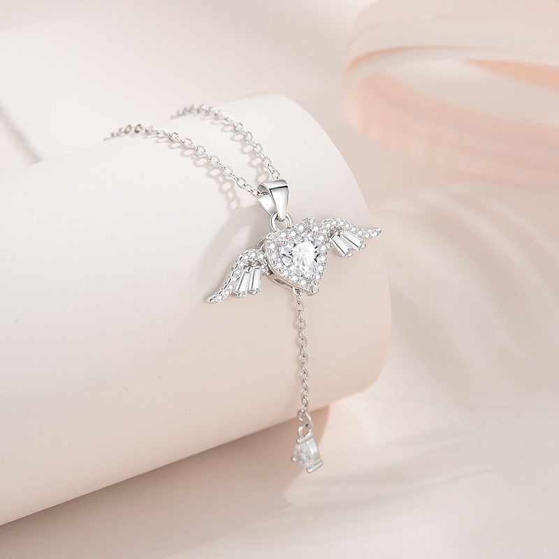 You Are My Angle-Cupid’s Heart Sterling Silver Necklace