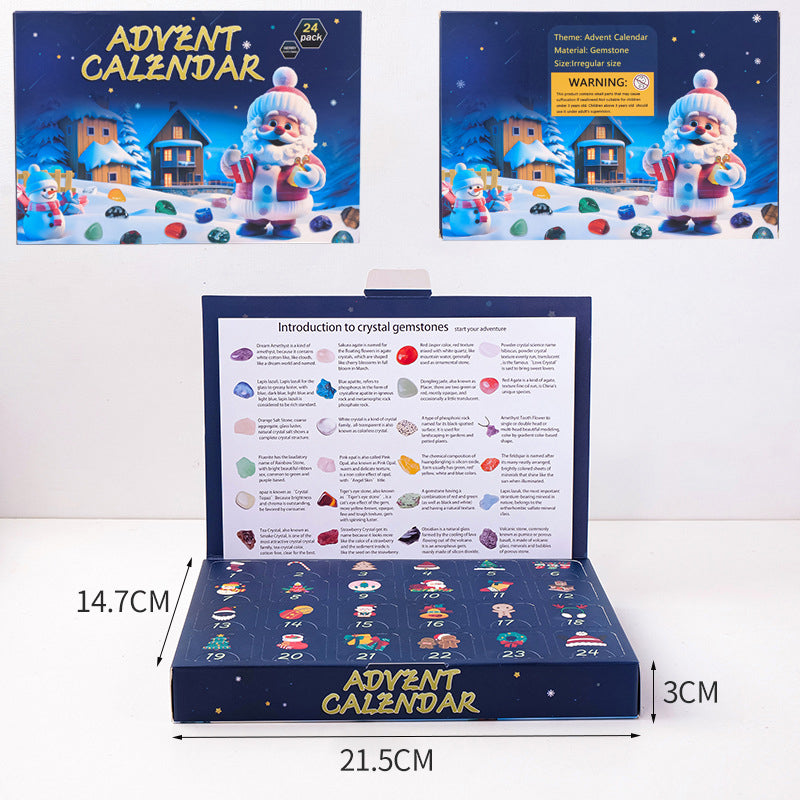 24 Pcs Christmas Advent Calendar Gift Box