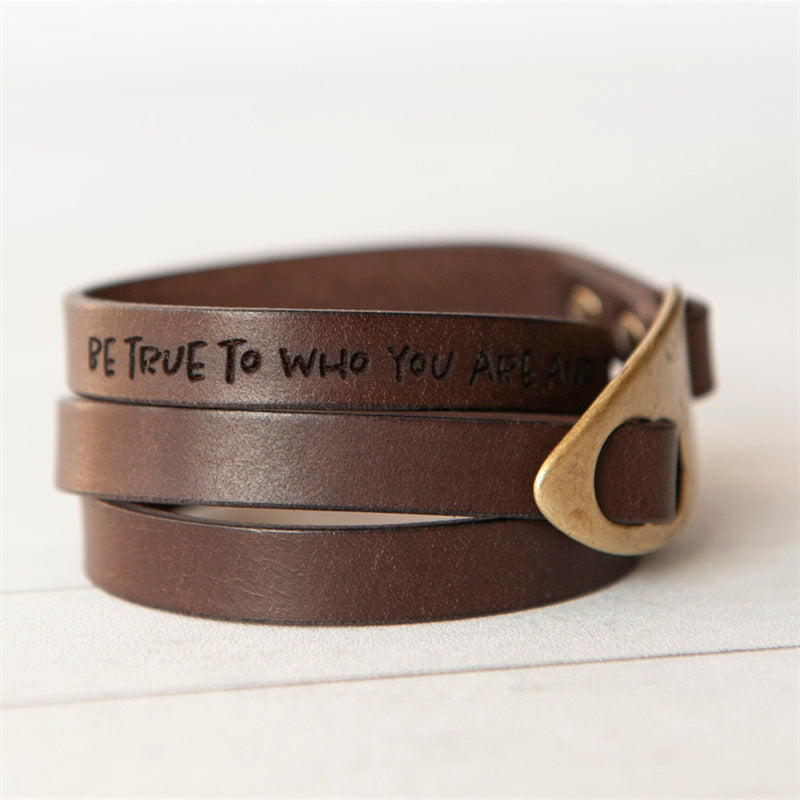 Boho Style Leather Wrap Bracelet