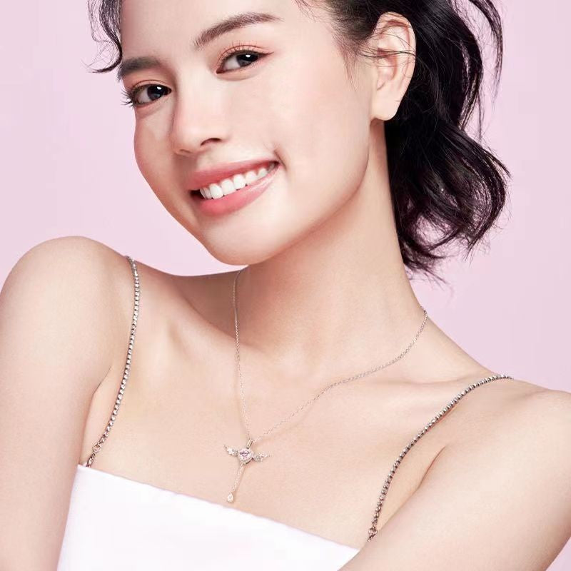 You Are My Angle-Cupid’s Heart Sterling Silver Necklace