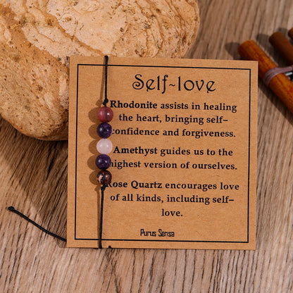 Be Strong And Be Yourself - New BOHO Healing Bead Bracelet