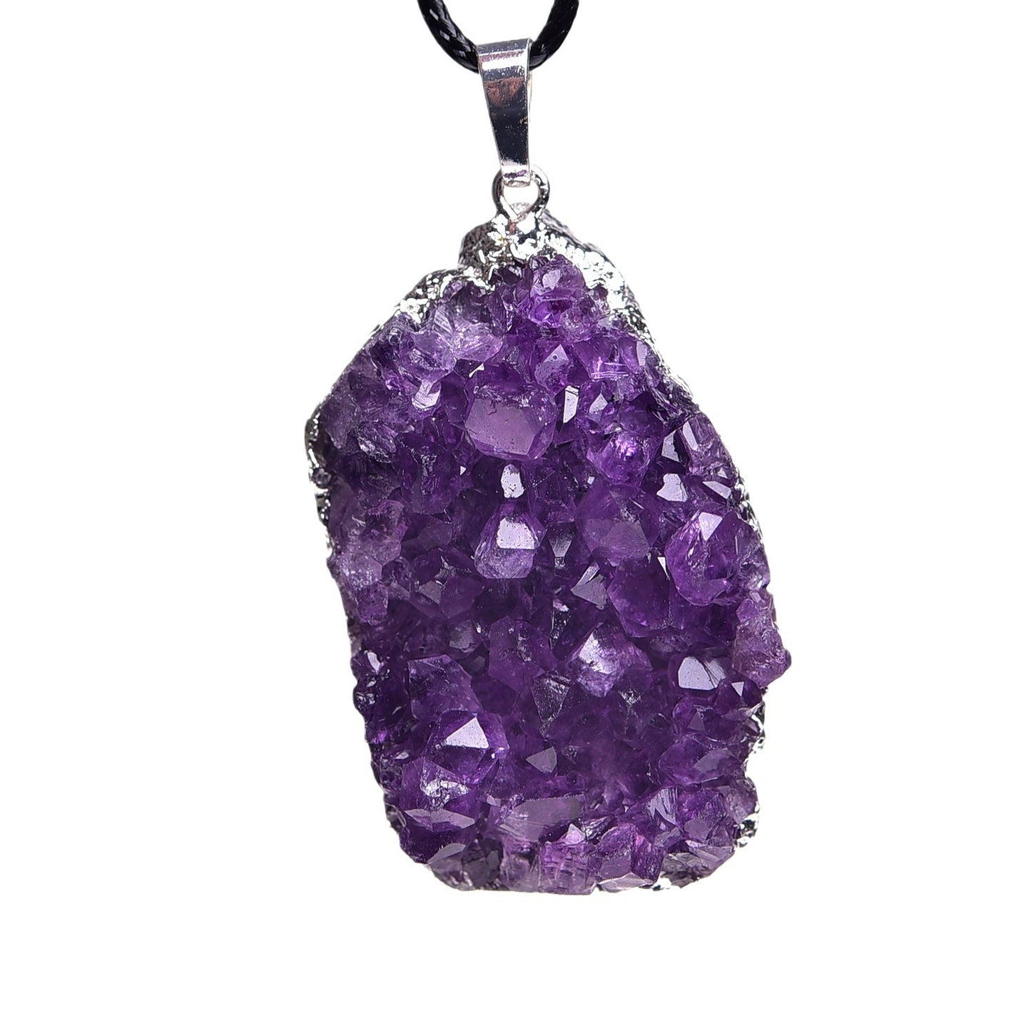 Natural Amethyst Druse Pendant