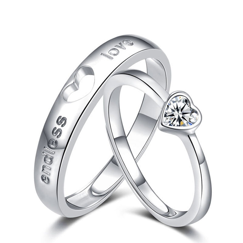 Endless Heart Love Ring Set