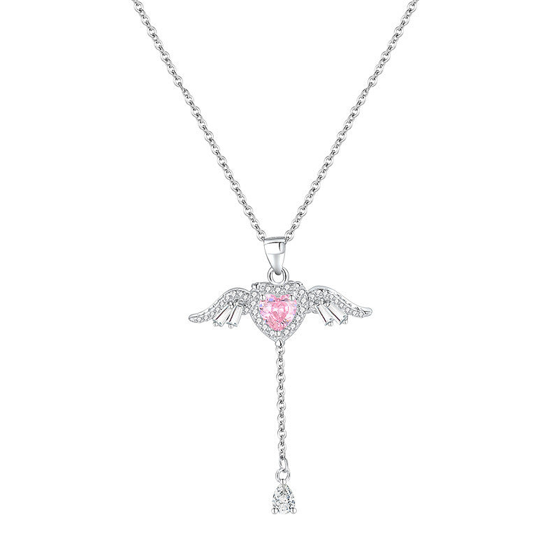 You Are My Angle-Cupid’s Heart Sterling Silver Necklace