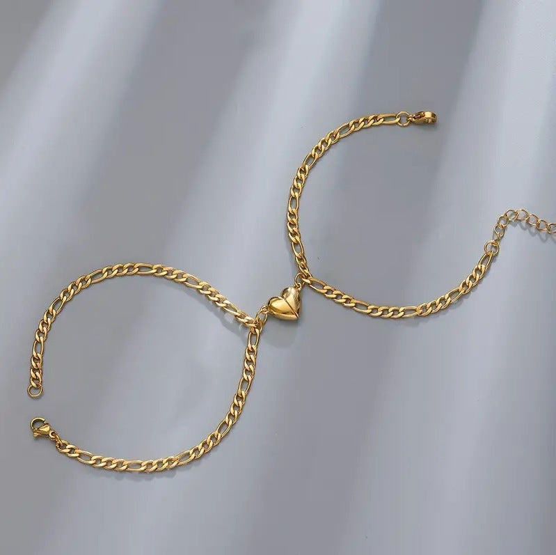 Luminous Heart Link Bracelet
