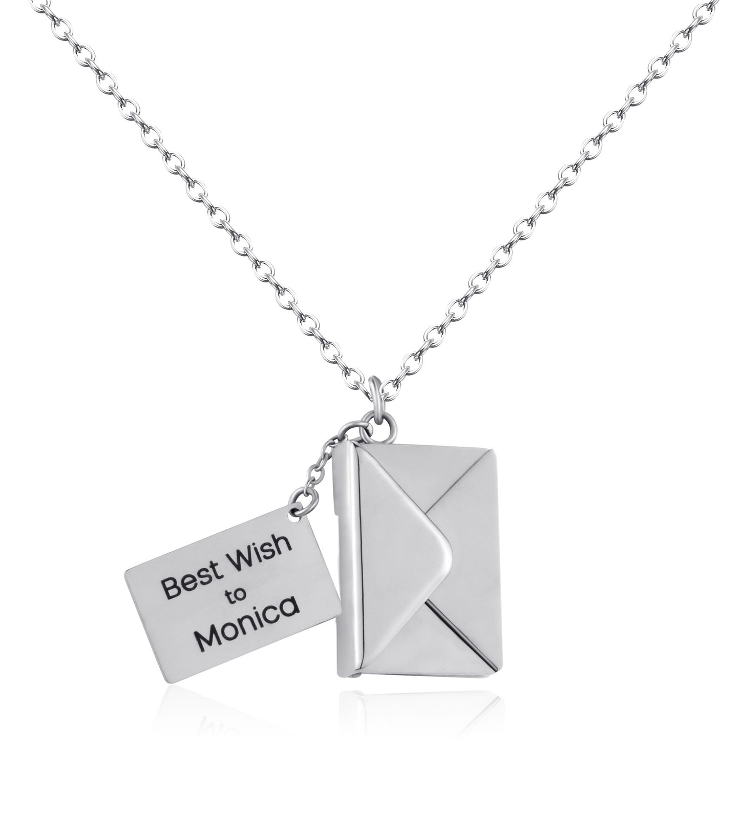 Tiny Wishful Envelope Necklace