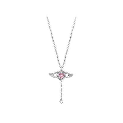You Are My Angle-Cupid’s Heart Sterling Silver Necklace