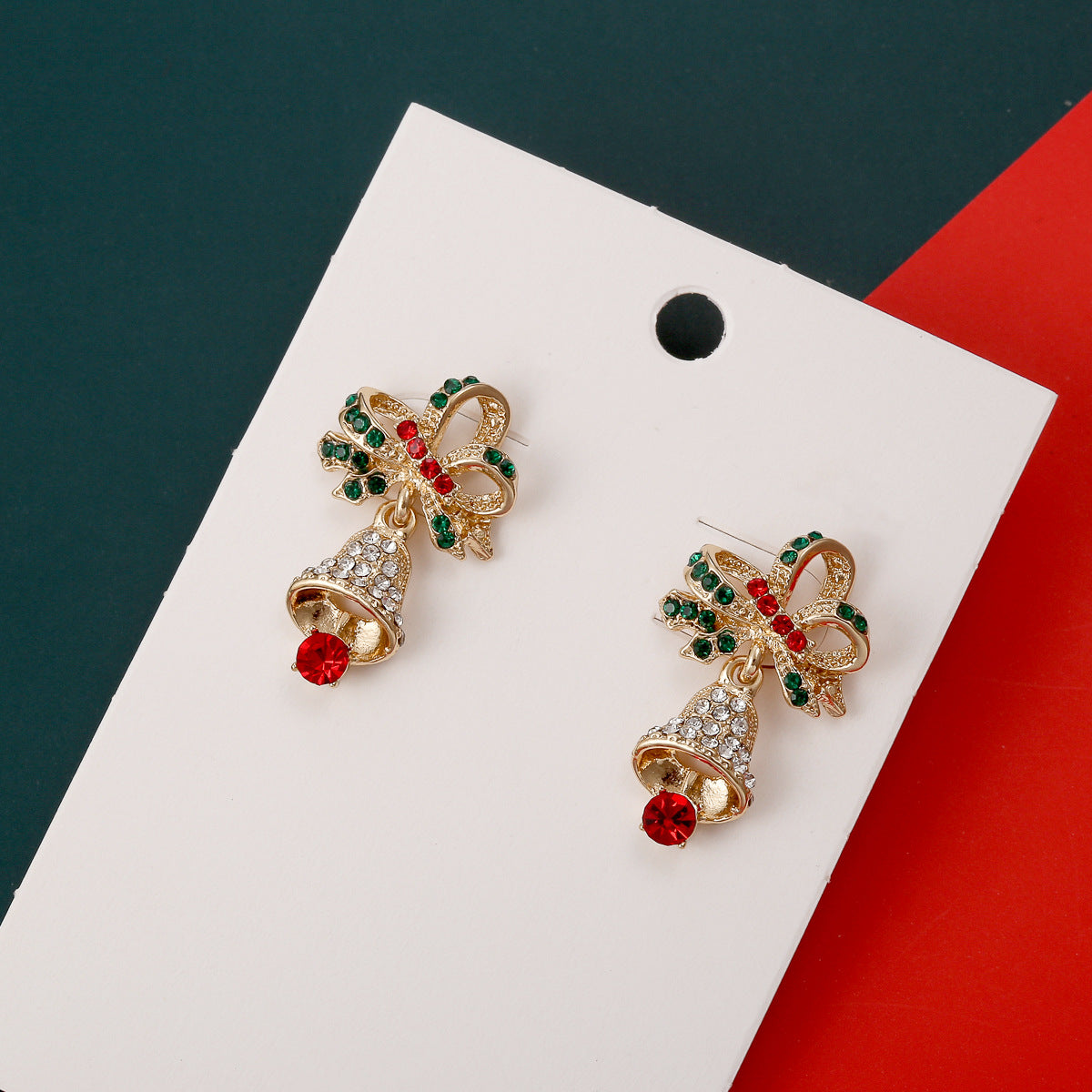 🎄CHRISTMAS HOT SALE❄Exquisite Full Diamond Christmas Earrings Colorful Earrings