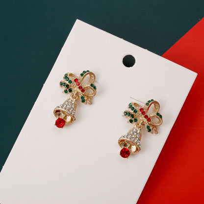 🎄CHRISTMAS HOT SALE❄Exquisite Full Diamond Christmas Earrings Colorful Earrings