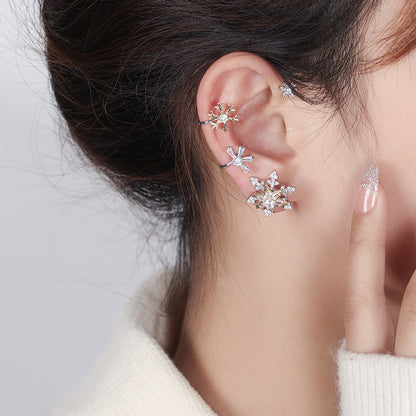 🎄CHRISTMAS HOT SALE❄-ELF SNOWFLAKE ROTATABLE EARRINGS | PERFECT GIFT🎁