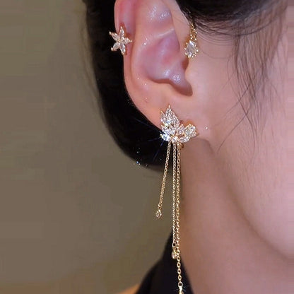 🌟CHRISTMAS HOT SALE🔥Flower Star Tassel Earrings⭐