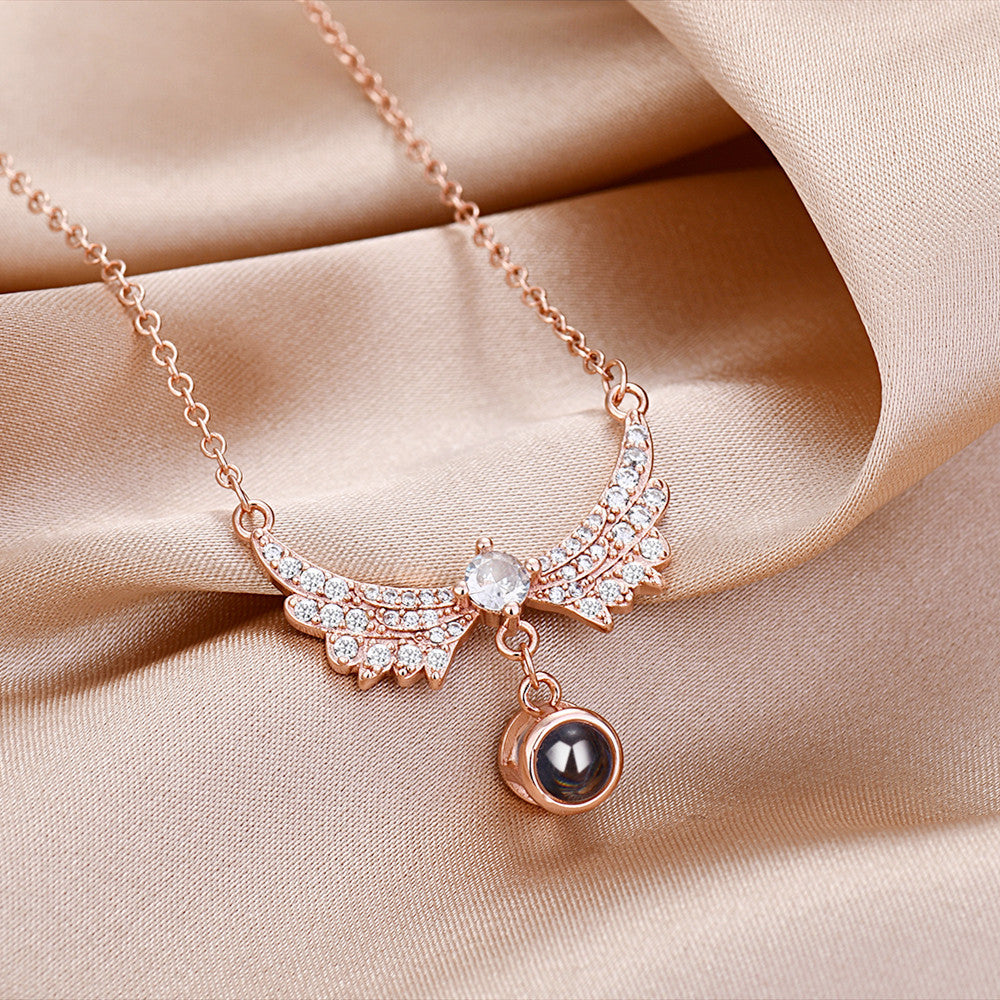 To My Wife - Angel Wings Necklace