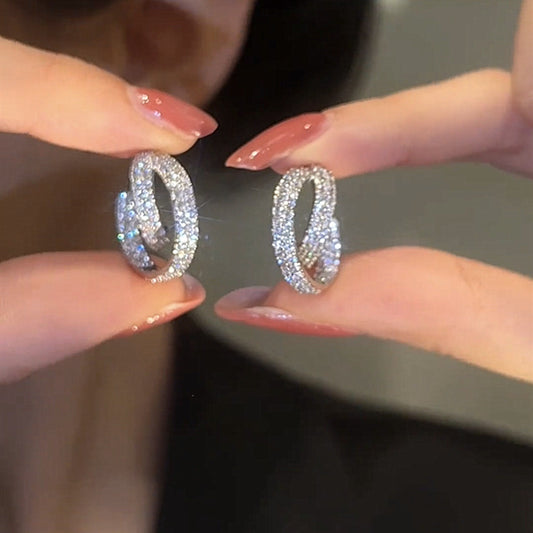 🌸Italian Style Zircon Hoop Earrings