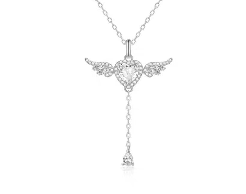 You Are My Angle-Cupid’s Heart Sterling Silver Necklace